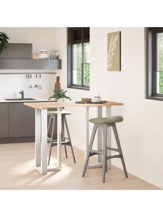 BAARILAUA JALAD T-KUJULISED 2 TK, VALGED, 40 X 35 X (100-101) CM, TERAS