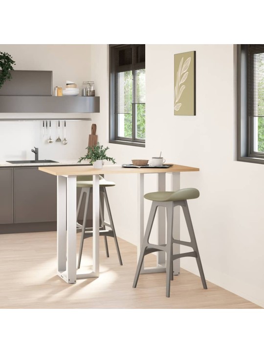 BAARILAUA JALAD T-KUJULISED, 2 TK, VALGED, 50 X 35 X (100-101) CM, TERAS