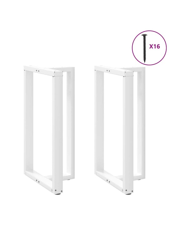 BAARILAUA JALAD T-KUJULISED, 2 TK, VALGED, 60 X 35 X (100-101) CM, TERAS