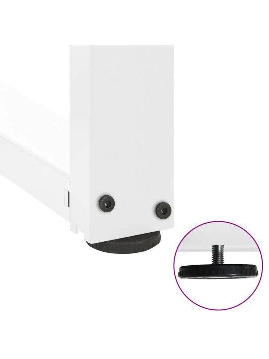 BAARILAUA JALAD T-KUJULISED, 2 TK, VALGED, 60 X 35 X (100-101) CM, TERAS