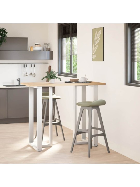 BAARILAUA JALAD T-KUJULISED, 2 TK, VALGED, 60 X 35 X (110-111) CM, TERAS