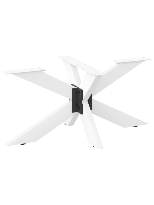 KOHVILAUA JALG, ÄMBLIKUKUJULINE, VALGE, 98 X 58 X (42–43) CM, TERAS