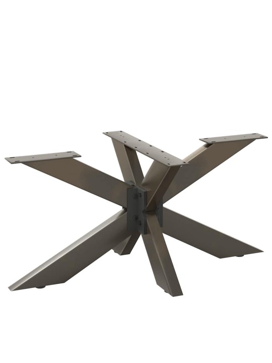 KOHVILAUA JALG, ÄMBLIKUKUJULINE, MUST, 98 X 58 X (42–43) CM, TERAS