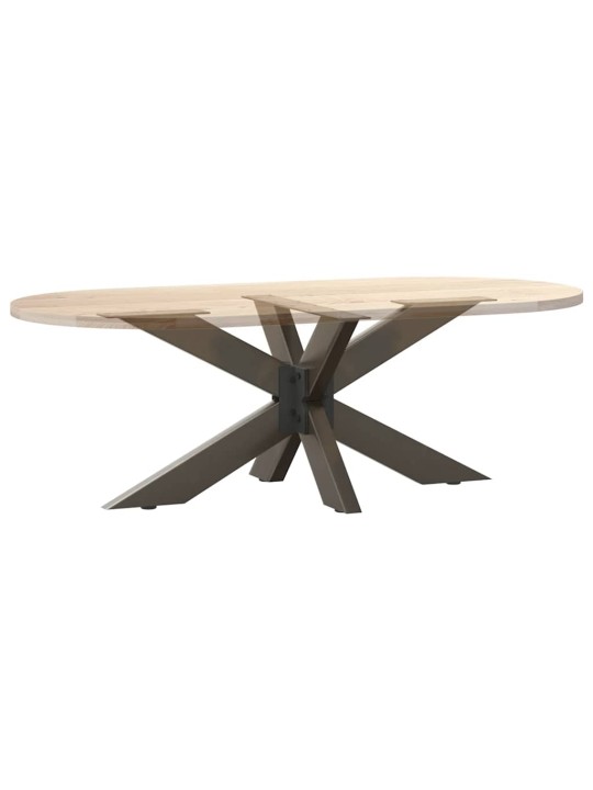 KOHVILAUA JALG, ÄMBLIKUKUJULINE, MUST, 98 X 58 X (42–43) CM, TERAS