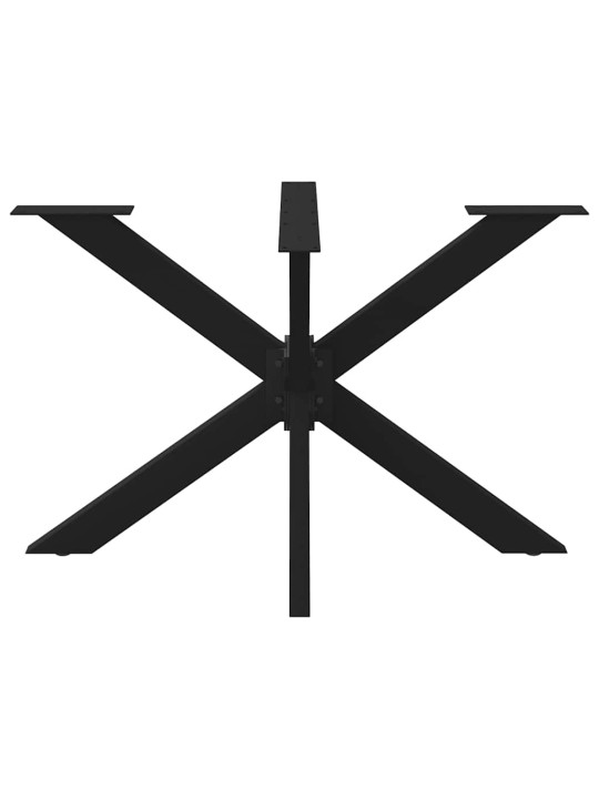SÖÖGILAUA JALG, ÄMBLIKUKUJULINE, MUST, 120 X 68 X (72–73) CM, TERAS