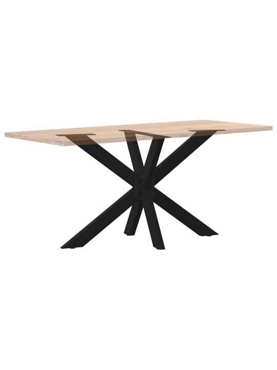 SÖÖGILAUA JALG, ÄMBLIKUKUJULINE, MUST, 120 X 68 X (72–73) CM, TERAS