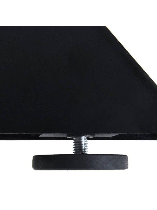 SÖÖGILAUA JALG, ÄMBLIKUKUJULINE, MUST, 120 X 68 X (72–73) CM, TERAS