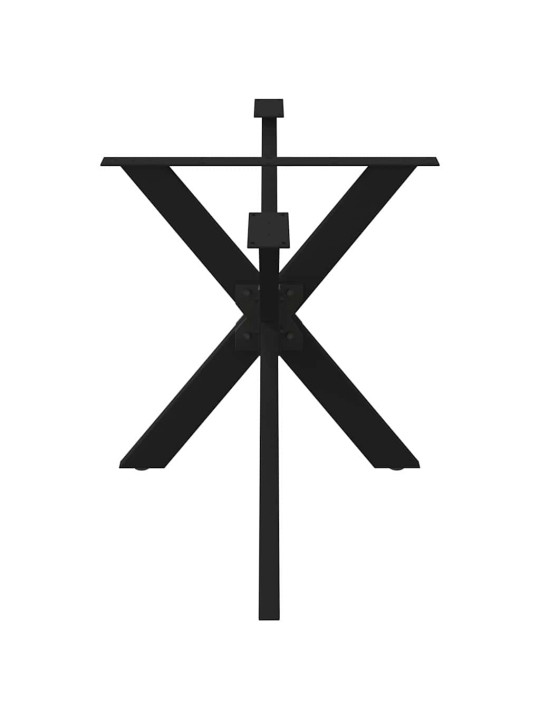 SÖÖGILAUA JALG, ÄMBLIKUKUJULINE, MUST, 150 X 78 X (72–73) CM, TERAS