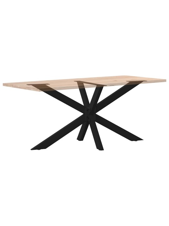 SÖÖGILAUA JALG, ÄMBLIKUKUJULINE, MUST, 150 X 78 X (72–73) CM, TERAS
