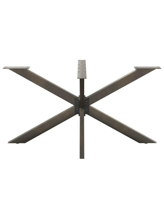 SÖÖGILAUA JALG, ÄMBLIKUKUJULINE, MUST, 150 X 78 X (72–73) CM, TERAS