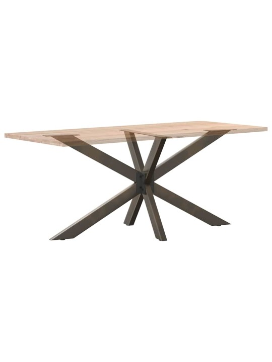 SÖÖGILAUA JALG, ÄMBLIKUKUJULINE, MUST, 150 X 78 X (72–73) CM, TERAS