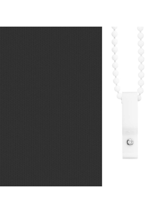 RULOO PIMENDAV MUST 110X210 CM KANGA LAIUS 105,7 CM POLÜESTER