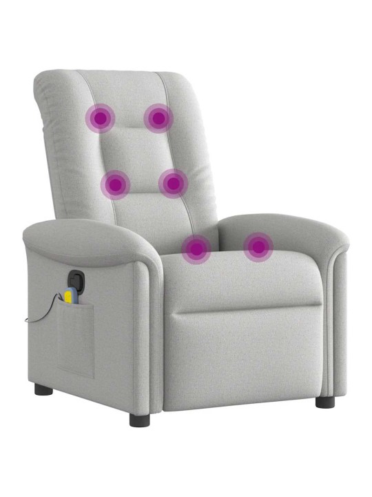 MASSAGE RECLINER TOOL CLOUD GREY FABRIC