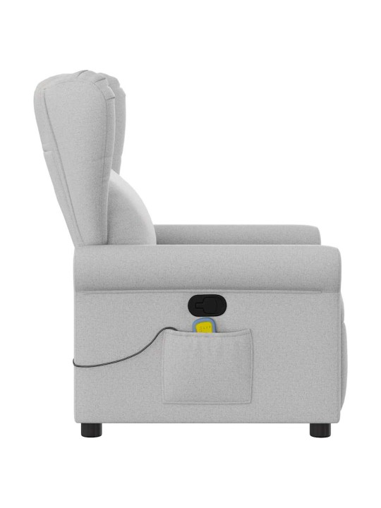 MASSAGE RECLINER TOOL CLOUD GREY FABRIC