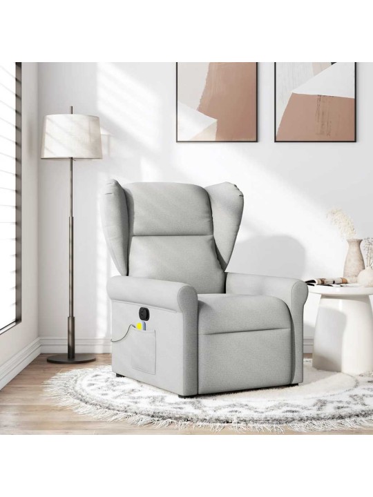 MASSAGE RECLINER TOOL CLOUD GREY FABRIC