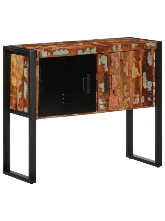 KONSOOLKAPP MITMEVÄRVILINE 90X35X75 CM TAASKASUTATUD TÄISPUIT