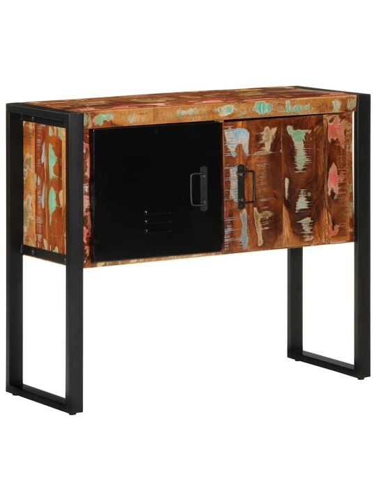 KONSOOLKAPP MITMEVÄRVILINE 90X35X75 CM TAASKASUTATUD TÄISPUIT