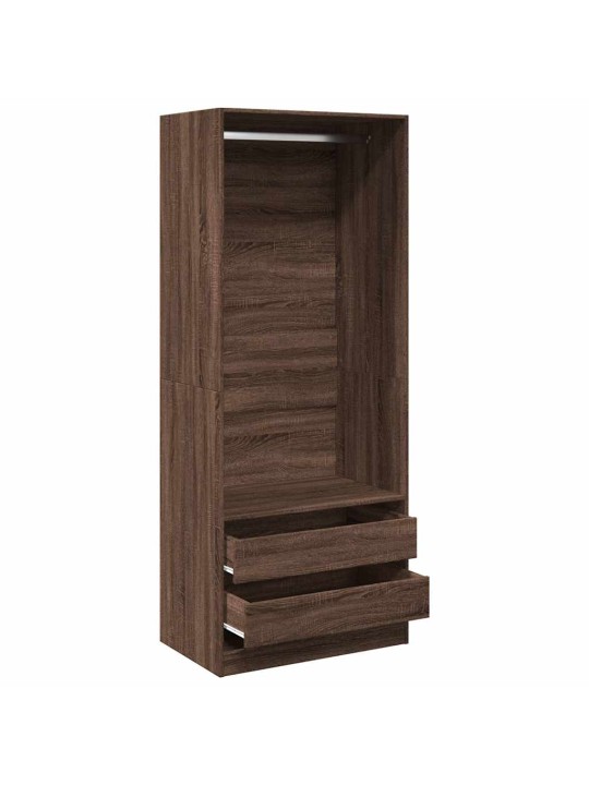RIIDEKAPP, PRUUN TAMM, 80X50X200 CM, TEHISPUIT
