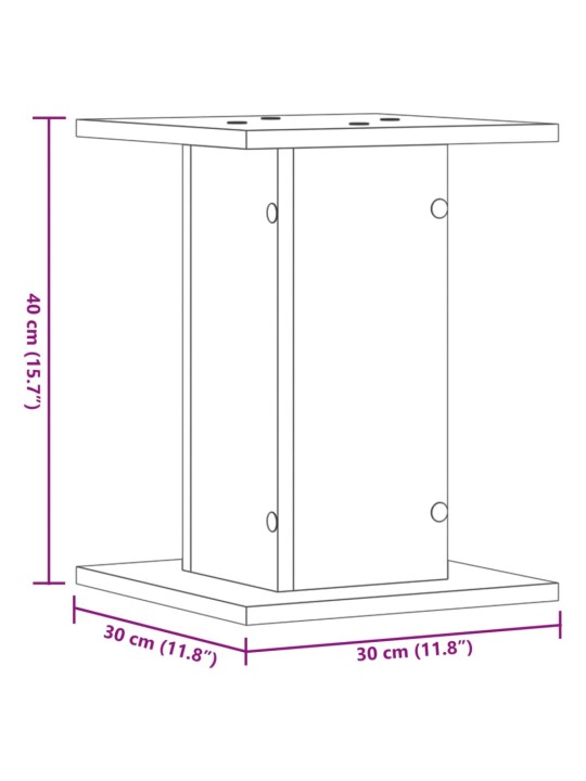 TAIMEALUSED 2 TK, VANA PUIT, 30X30X40 CM, TEHISPUIT
