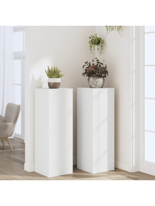 TAIMEALUSED 2 TK, VALGE, 33X33X100 CM, TEHISPUIT
