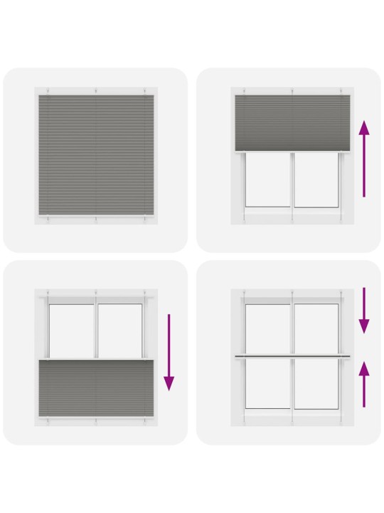 PLISSEERITUD RULOO ANTRATSIIT 120X100 CM KANGA LAIUS 119,4 CM