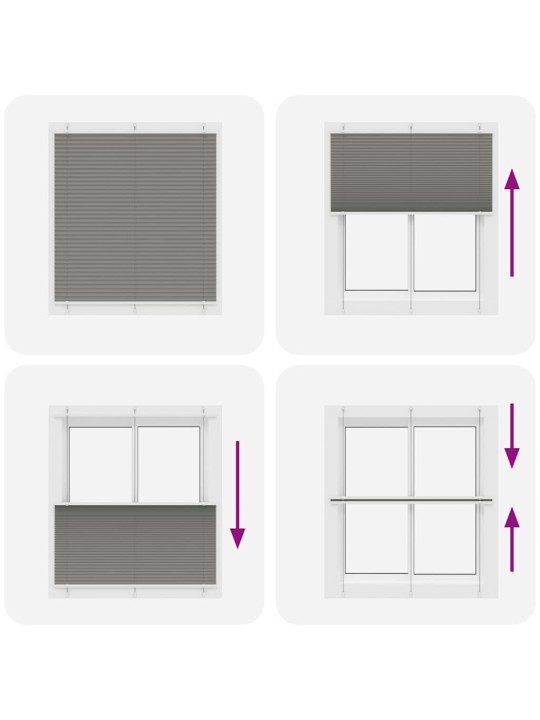PLISSEERITUD RULOO ANTRATSIIT 120X150 CM KANGA LAIUS 119,4 CM