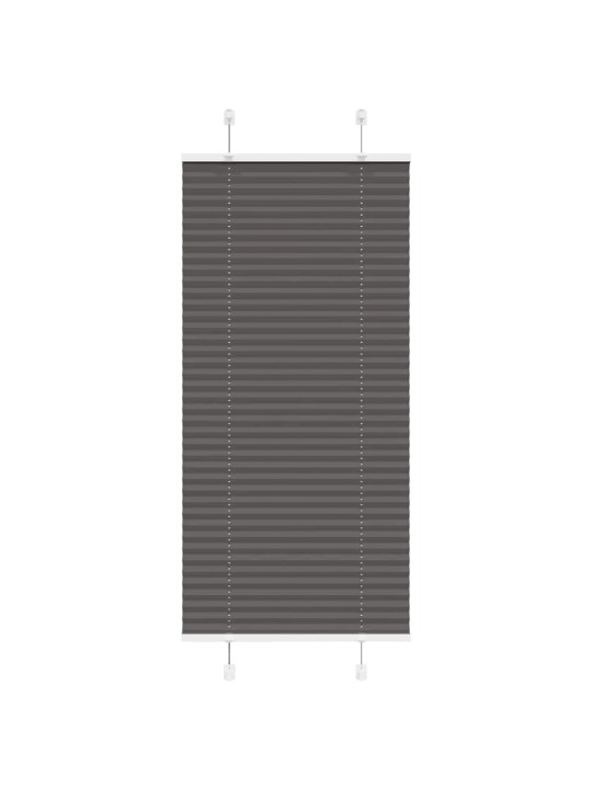 PLISSEERITUD RULOO MUST 55X100 CM KANGA LAIUS 54,4 CM POLÜESTER