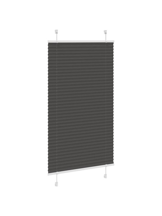 PLISSEERITUD RULOO MUST 75X100 CM KANGA LAIUS 74,4 CM POLÜESTER