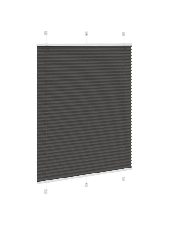 PLISSEERITUD RULOO MUST 105X100 CM KANGA LAIUS 104,4 CM