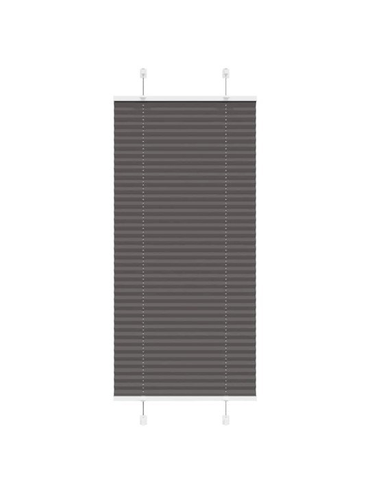 PLISSEERITUD RULOO MUST 65X150 CM KANGA LAIUS 64,4 CM POLÜESTER