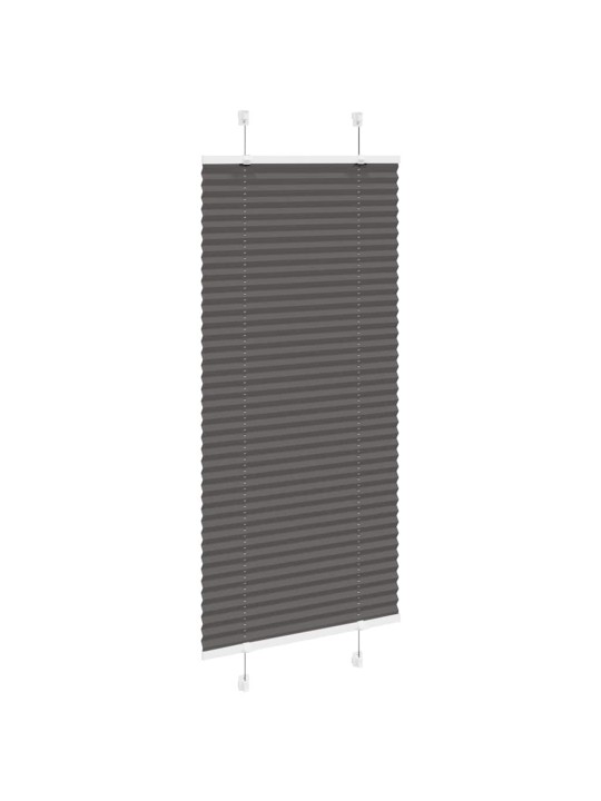 PLISSEERITUD RULOO MUST 65X150 CM KANGA LAIUS 64,4 CM POLÜESTER