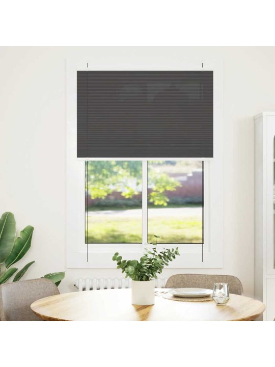 PLISSEERITUD RULOO MUST 90X150 CM KANGA LAIUS 89,4 CM POLÜESTER