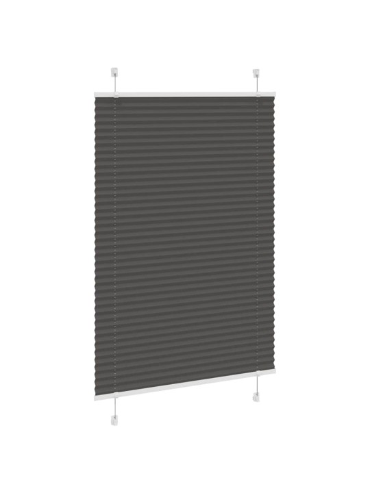 PLISSEERITUD RULOO MUST 90X150 CM KANGA LAIUS 89,4 CM POLÜESTER
