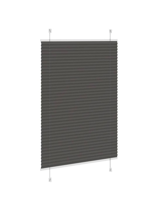 PLISSEERITUD RULOO MUST 90X150 CM KANGA LAIUS 89,4 CM POLÜESTER