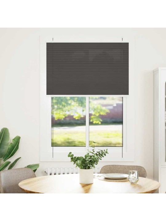 PLISSEERITUD RULOO MUST 95X150 CM KANGA LAIUS 94,4 CM POLÜESTER