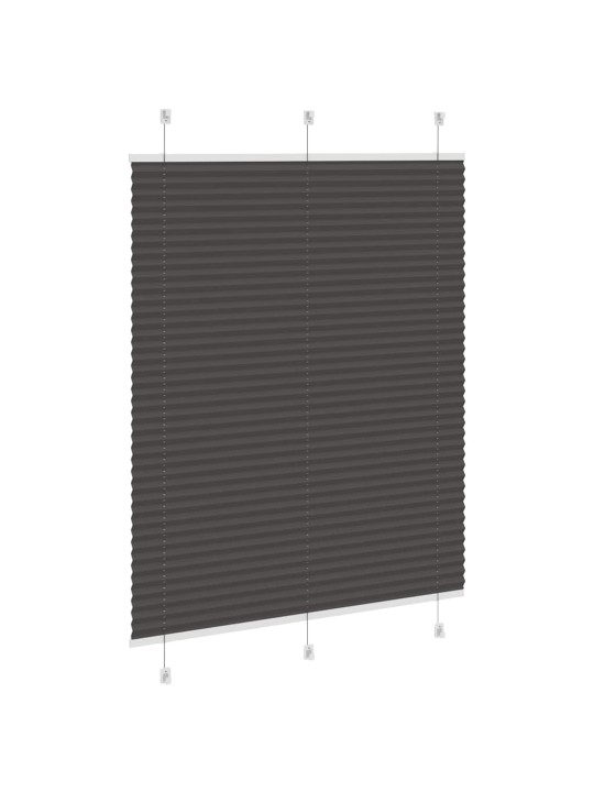 PLISSEERITUD RULOO MUST 105X150 CM KANGA LAIUS 104,4 CM