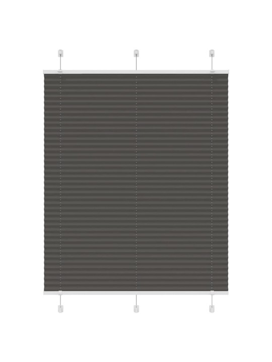 PLISSEERITUD RULOO MUST 110X150 CM KANGA LAIUS 109,4 CM