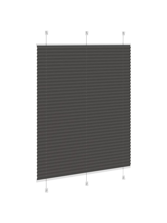 PLISSEERITUD RULOO MUST 110X150 CM KANGA LAIUS 109,4 CM