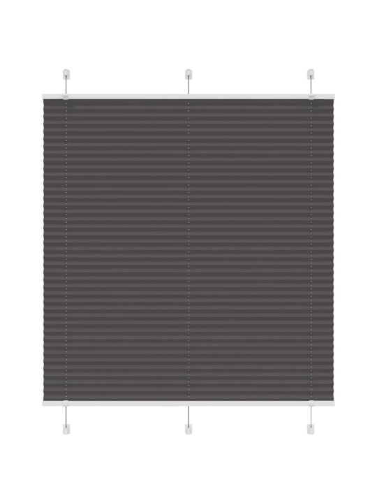 PLISSEERITUD RULOO MUST 115X150 CM KANGA LAIUS 114,4 CM