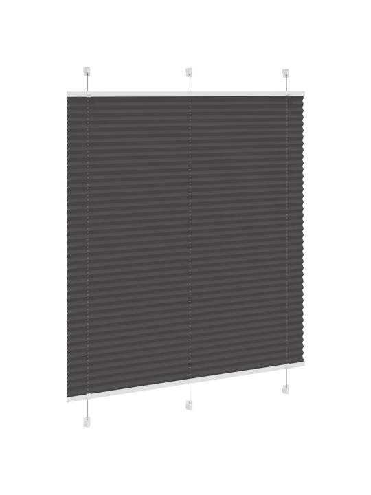 PLISSEERITUD RULOO MUST 115X150 CM KANGA LAIUS 114,4 CM