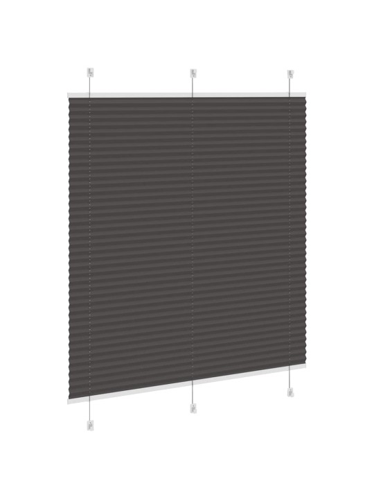 PLISSEERITUD RULOO MUST 120X150 CM KANGA LAIUS 119,4 CM