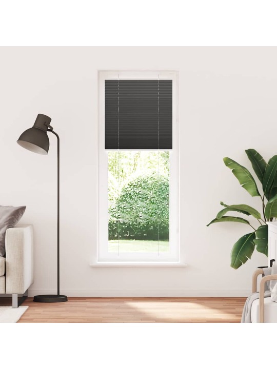 PLISSEERITUD RULOO MUST 70X200 CM KANGA LAIUS 69,4 CM POLÜESTER