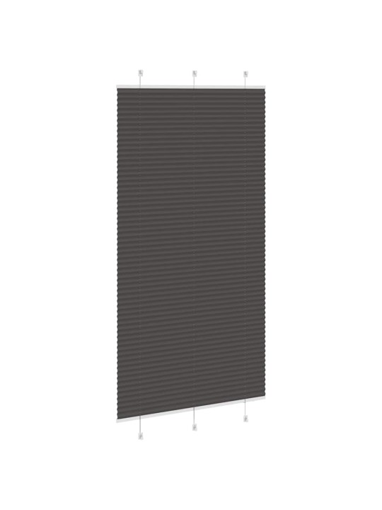 PLISSEERITUD RULOO MUST 105X200 CM KANGA LAIUS 104,4 CM
