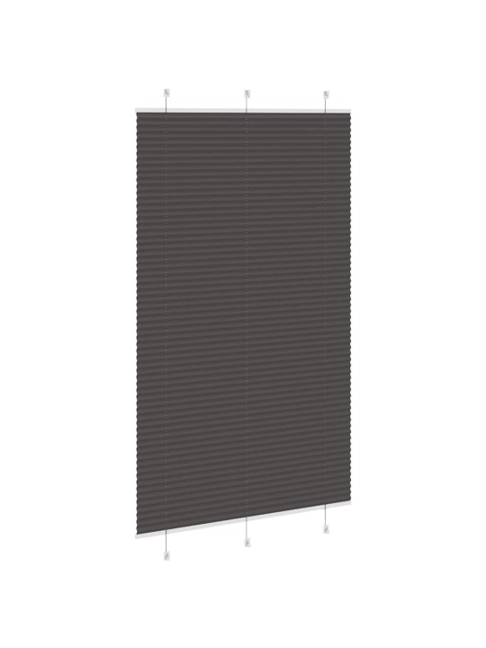 PLISSEERITUD RULOO MUST 115X200 CM KANGA LAIUS 114,4 CM