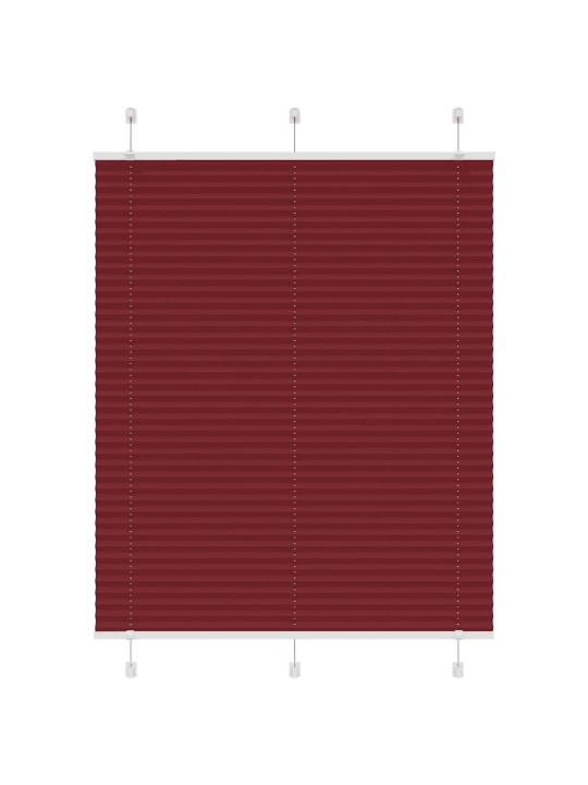 PLISSEERITUD RULOO BORDEAUX PUNANE 105X100 CM KANGA LAIUS
