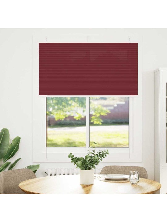 PLISSEERITUD RULOO BORDEAUX PUNANE 105X100 CM KANGA LAIUS