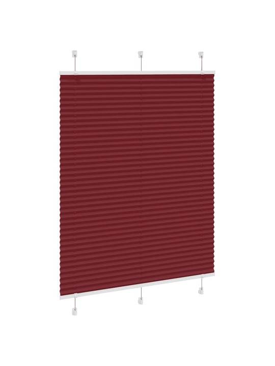 PLISSEERITUD RULOO BORDEAUX PUNANE 105X100 CM KANGA LAIUS