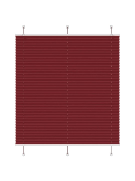 PLISSEERITUD RULOO BORDEAUX PUNANE 120X100 CM KANGA LAIUS