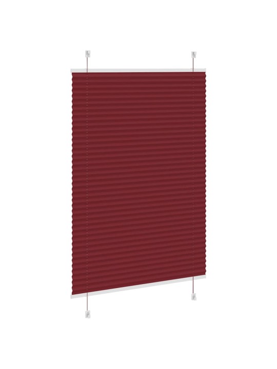 PLISSEERITUD RULOO BORDEAUX PUNANE 85X150 CM KANGA LAIUS