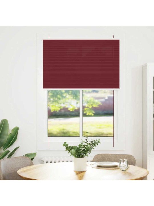 PLISSEERITUD RULOO BORDEAUX PUNANE 90X150 CM KANGA LAIUS